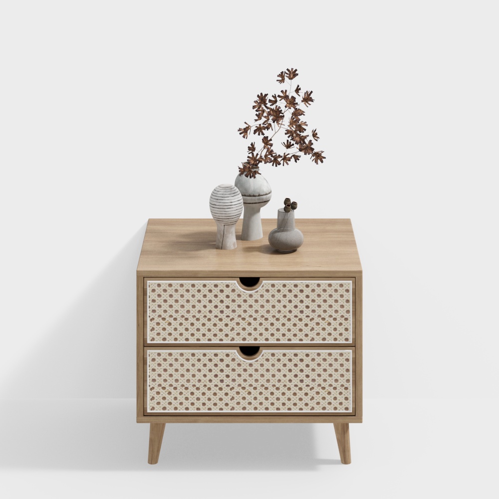 Bàn cạnh giường bằng gỗ