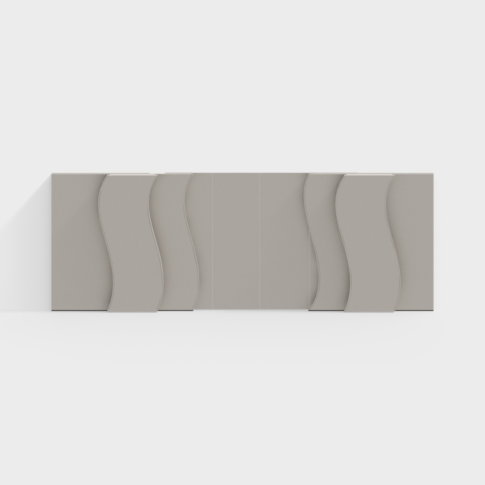 Pared de Fondo Curvada Simple