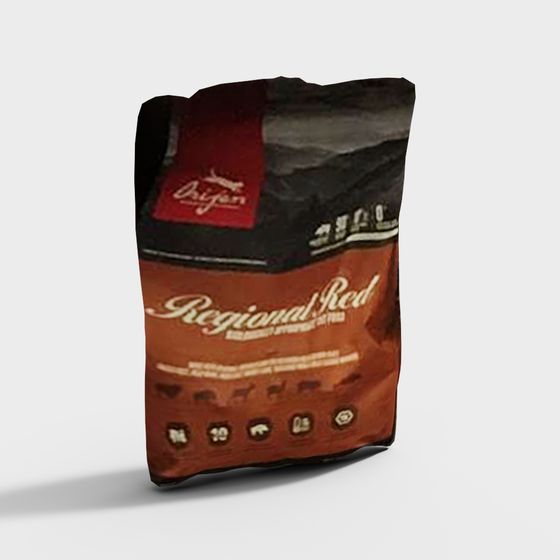 Stylish Regional Red Coffee Bag 3D model