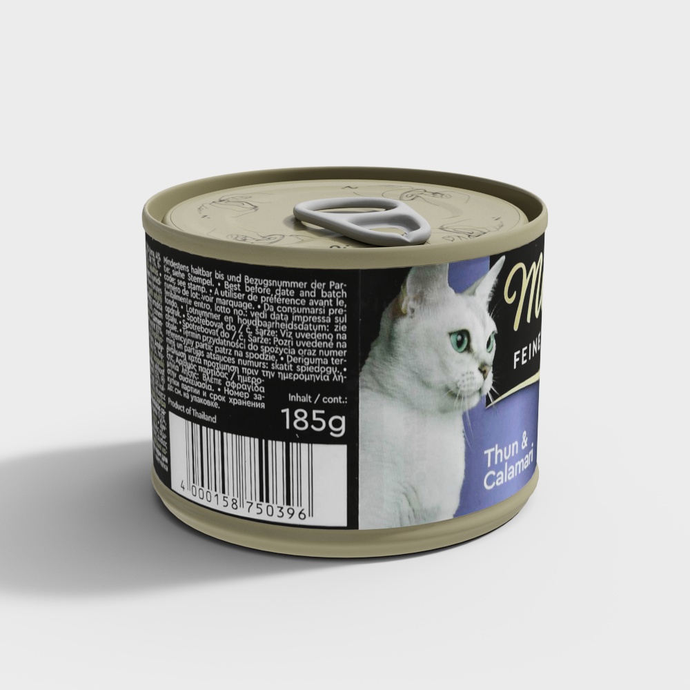 Realistic Cat Food Can 3D model