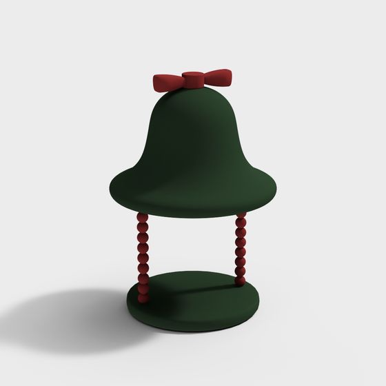Charming Christmas Bell 3D Model