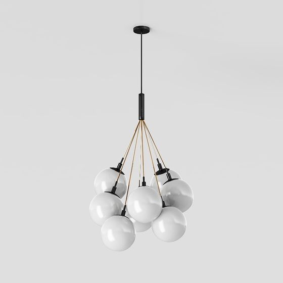 Elegant Modern Pendant Lighting 3D model