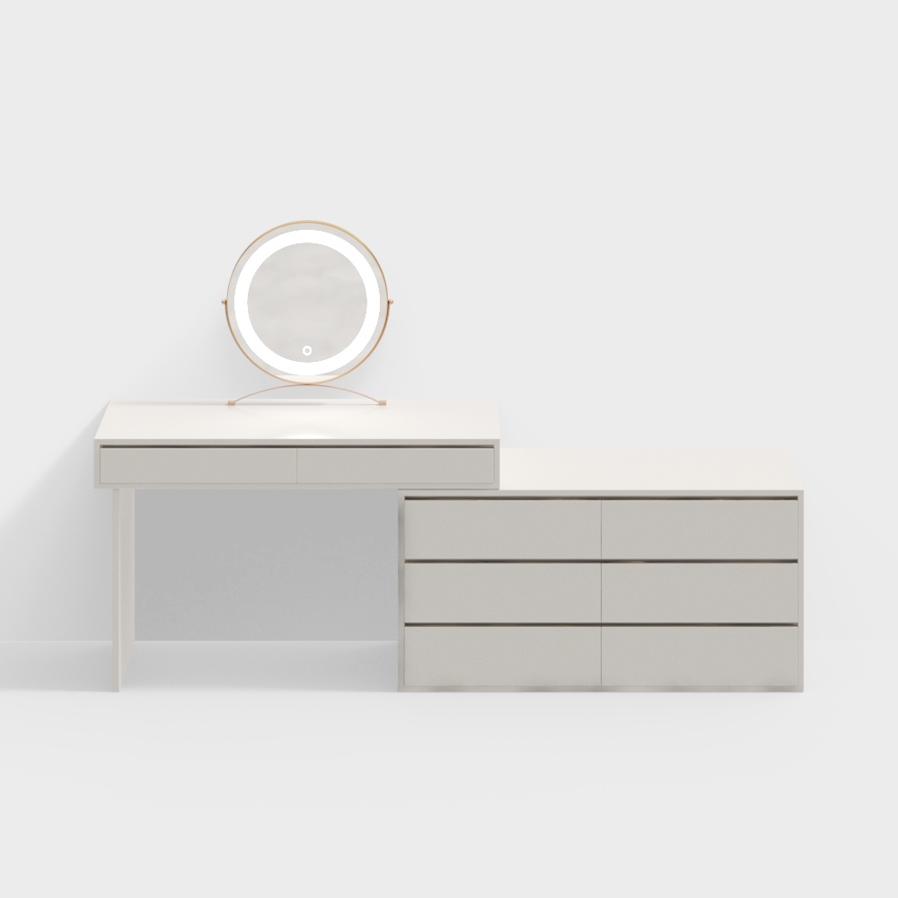 Cream-Style Dressing Table