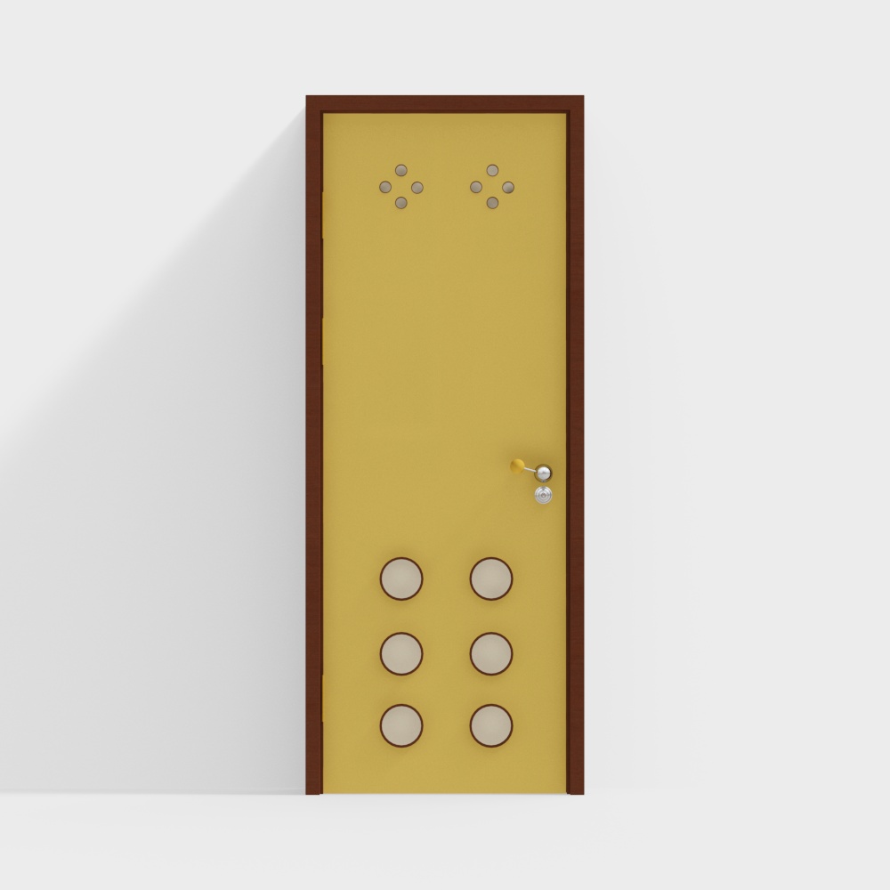 Modern Dopamine Bedroom Door