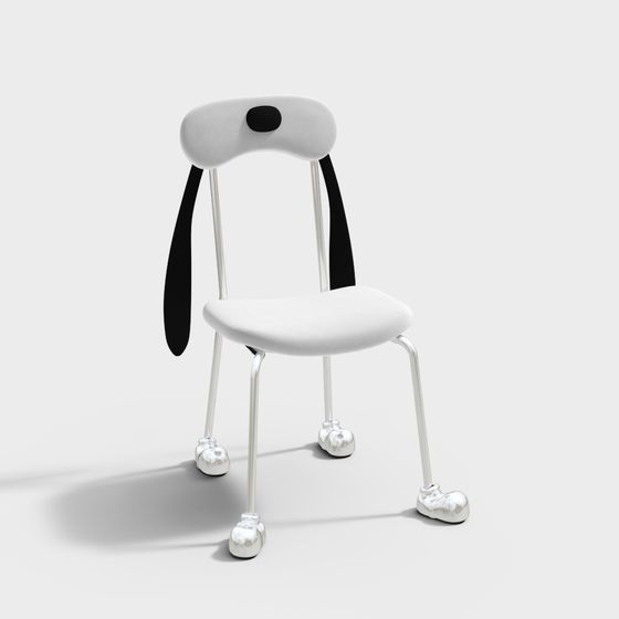 Charming Dog Chair 3D model for Modern Design