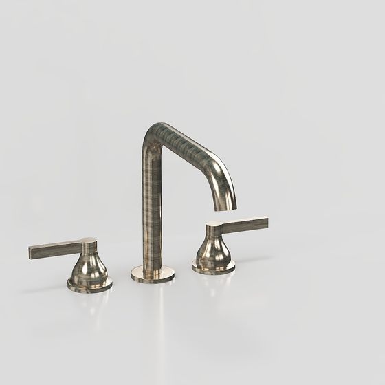 Elegant Low-Poly Faucet 3D Model