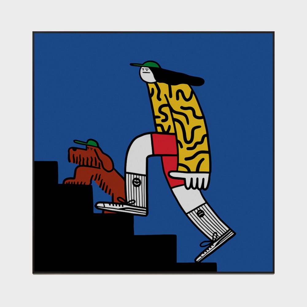 Moderne Dopamin hängende Malerei