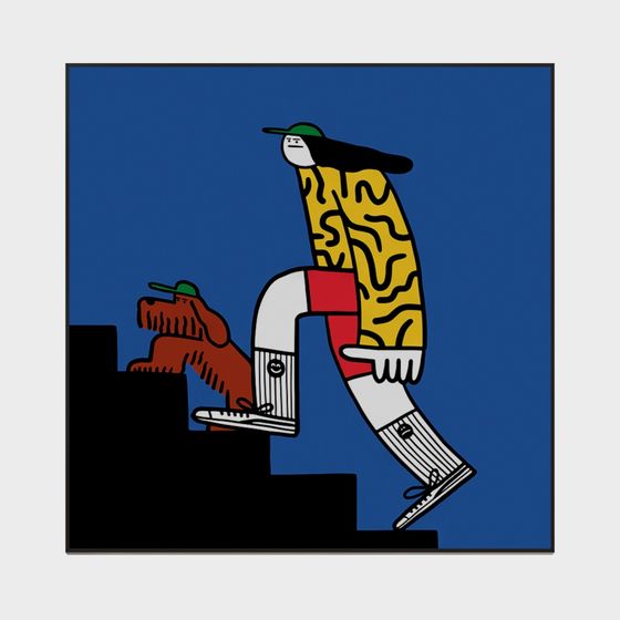 Moderne Dopamin hängende Malerei