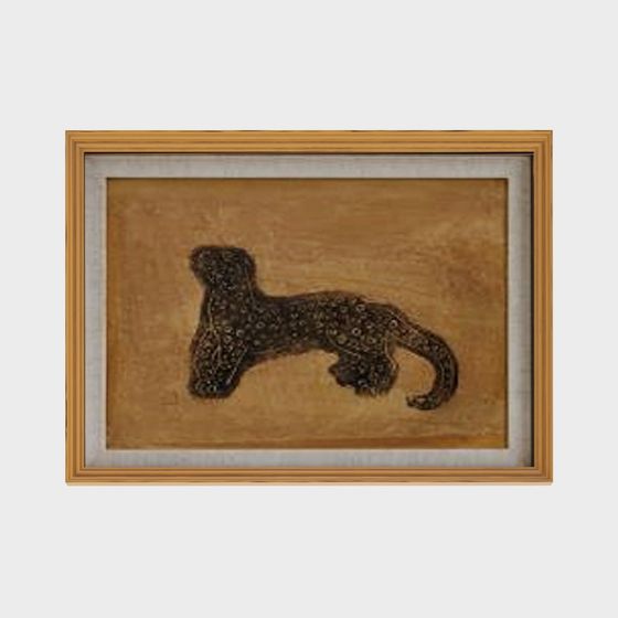Leopard Silhouette Frame 3D model