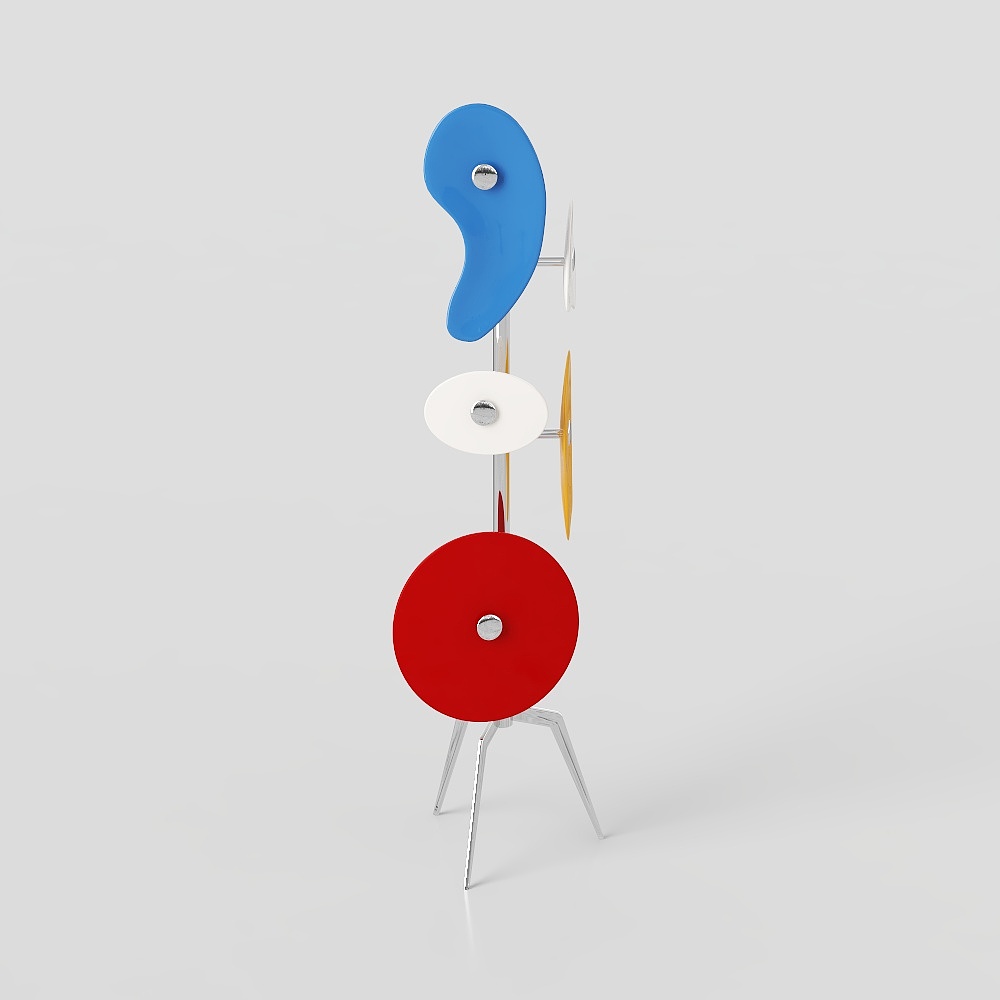 Abstract Sculpture 3D Model – Vibrant Modern Art Design