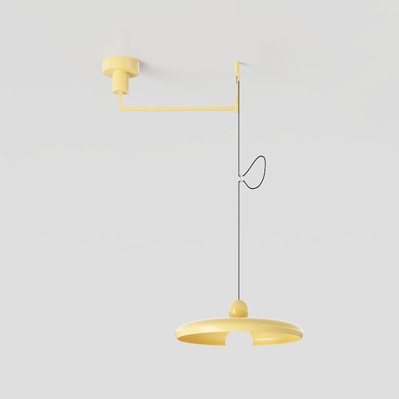 Stylish Low-Polygon 3D Light Fixture Model