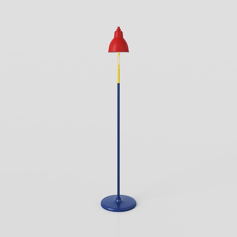 Modern Low-Poly 3D Lamp – Vibrant Color Blend