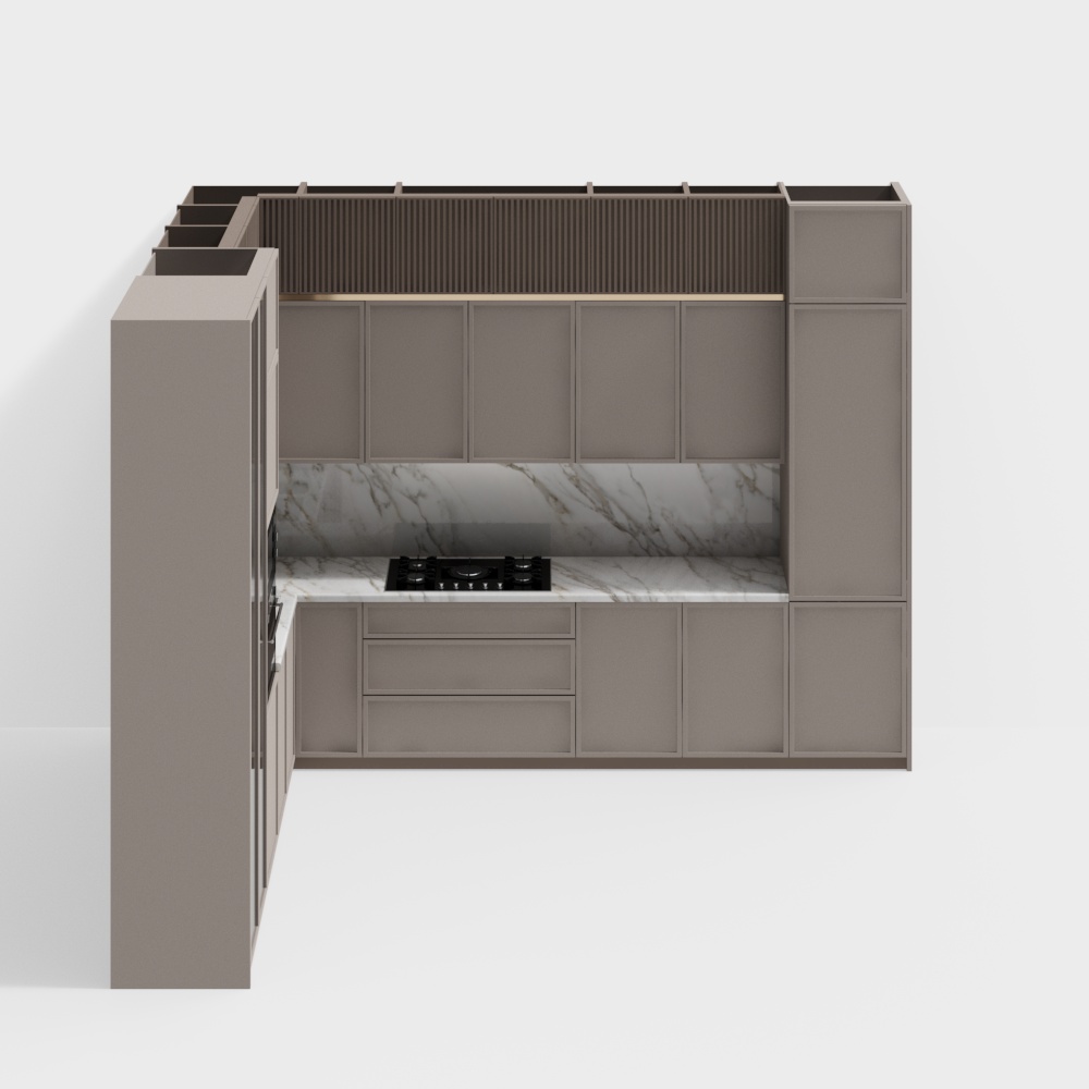 モダンなイタリアスタイルのキッチンキャビネット