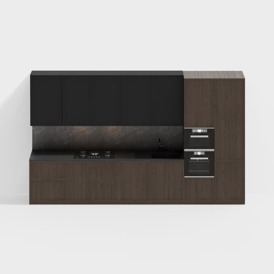 Minimalist Kitchen Cabinet Door 3D model