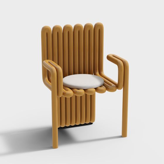 Unique Low-Polygon Chair 3D Model