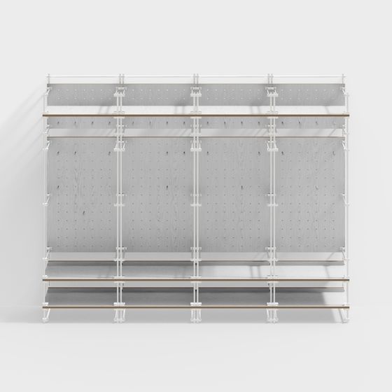 Industrial Shelf 3D model