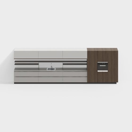 Minimalist Living Room TV Stand 3D model