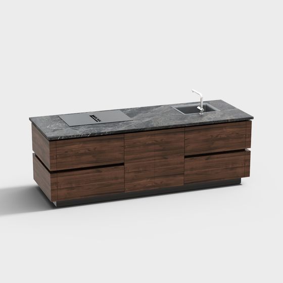 モダンシンプルキッチンアイランド