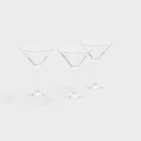 Elegant Martini Glass 3D model