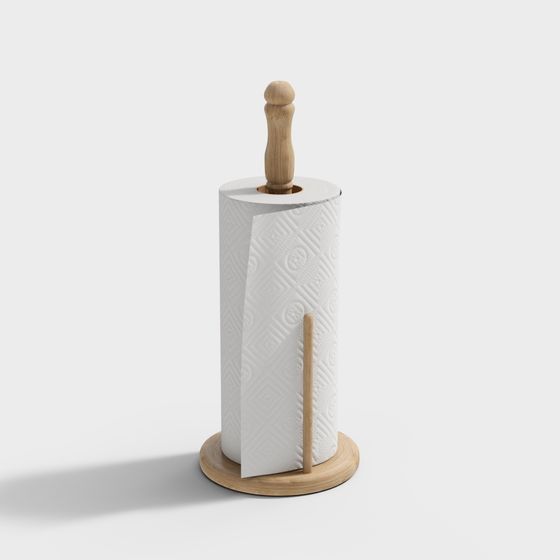 Low-Poly Tissue Holder 3D Model Design