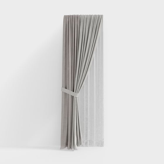Elegant Drapes 3D model