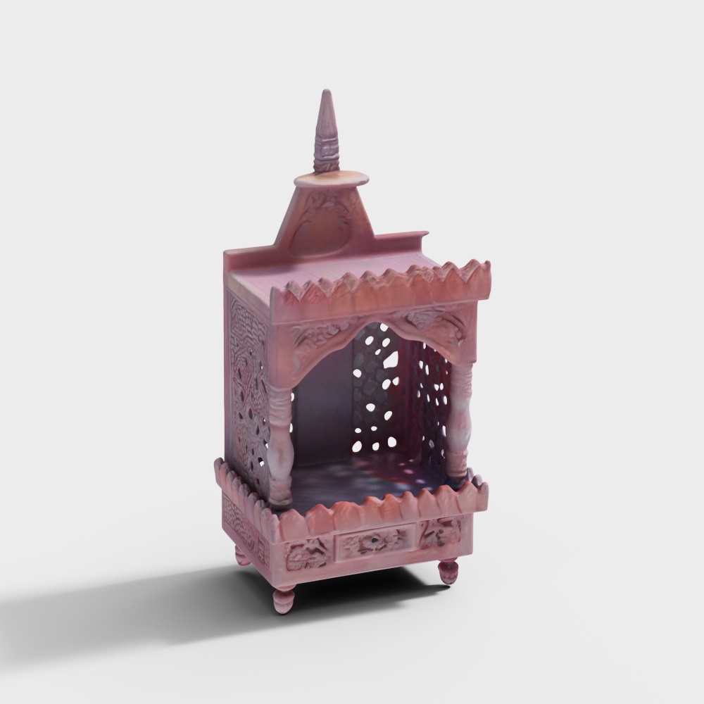 Sana Solid Wood Free Standing Prayer Unit in Melamine