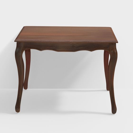 Brown Wood Dining Table