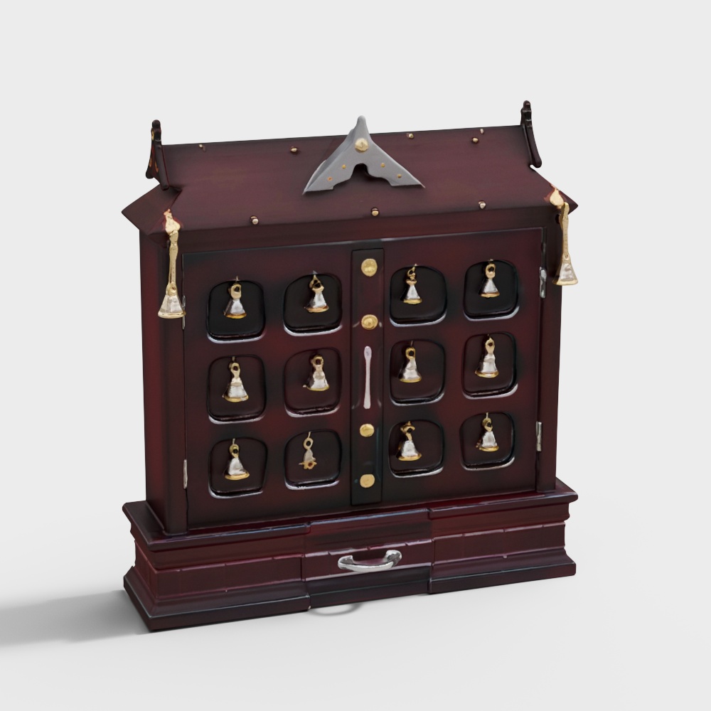 Triveni Engineered Wood Free Standing Prayer Unit