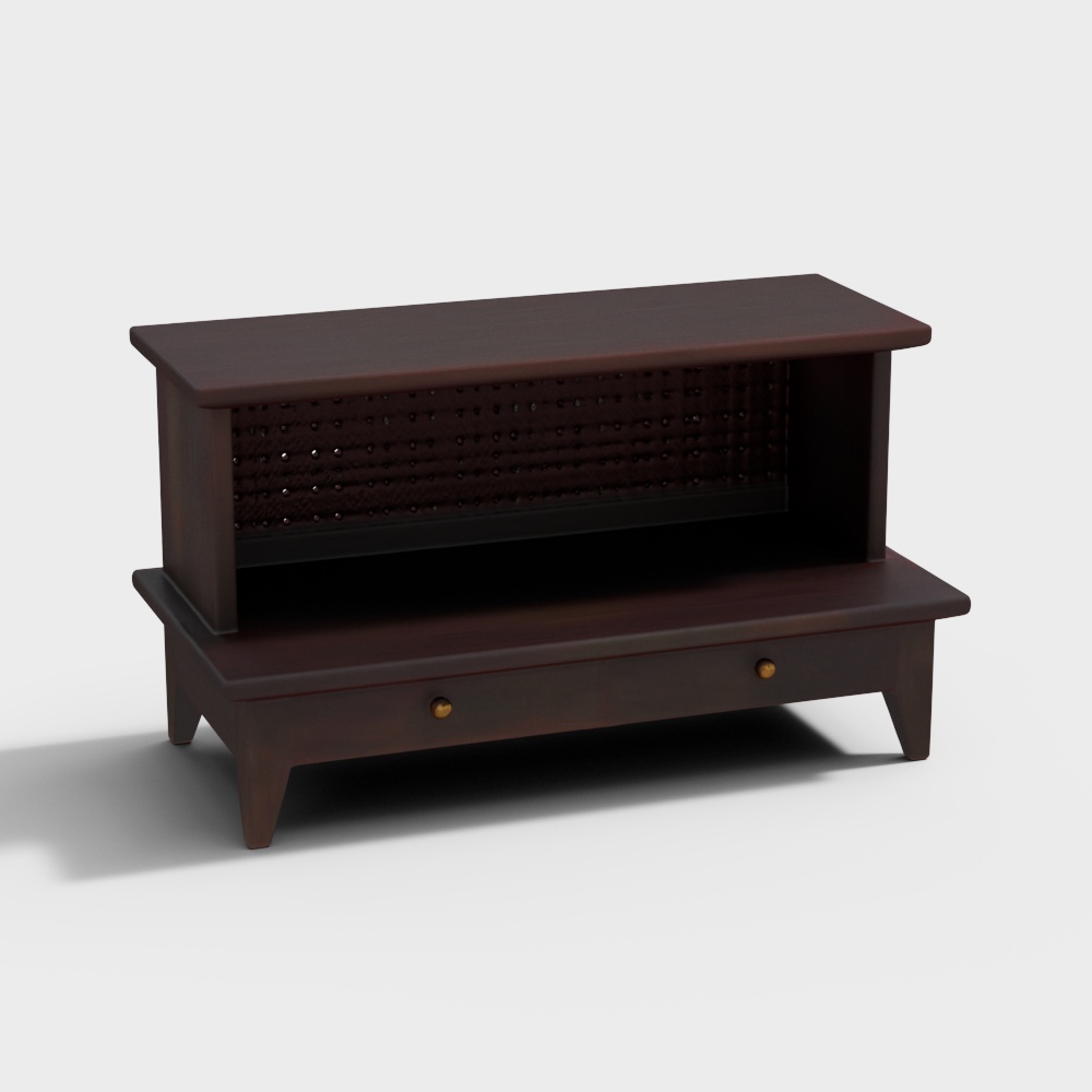 Devoto Solid Wood Free Standing Prayer Unit in Mahogany