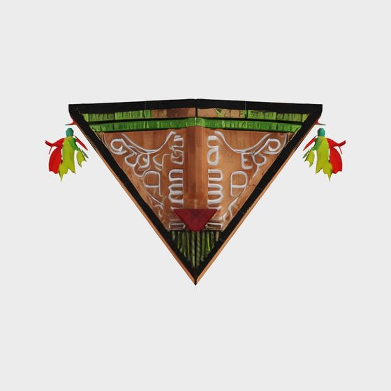 Triangular Totem Wall Art 3D Model
