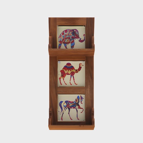 Artistic Desert Tile Rack 3D model