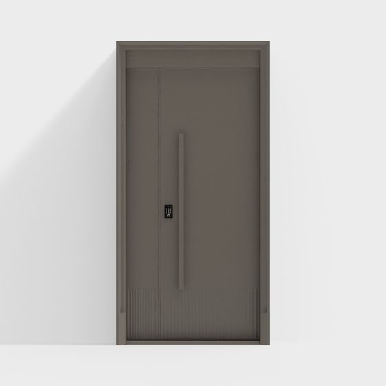 Elegant Minimalist Door 3D model for Modern Spaces