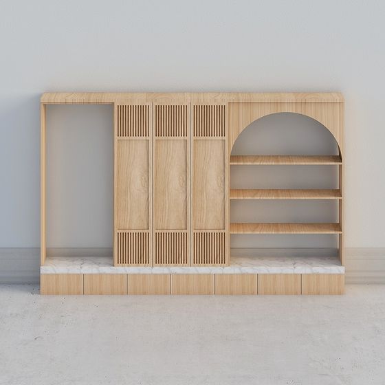 Urban Bookshelf 3D model for Modern Aesthetics