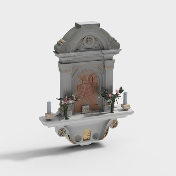 Memorial Gate 3D model for Creative Projects