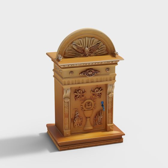 Low-Poly High-Detail Ancient Roman Basin 3D model