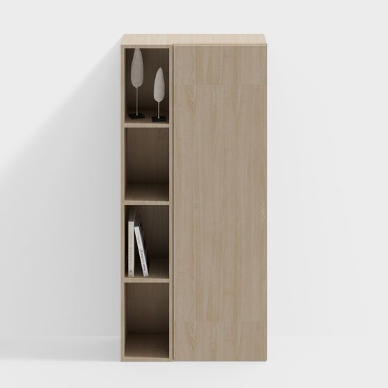 Minimalist Bookshelf 3D model