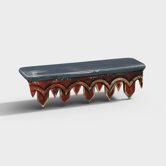 Wavy Side Table 3D model for Creative Spaces