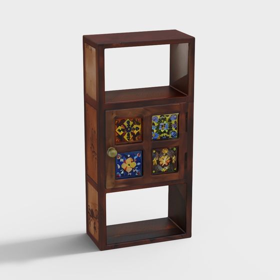 Vintage Art Cabinet 3D model
