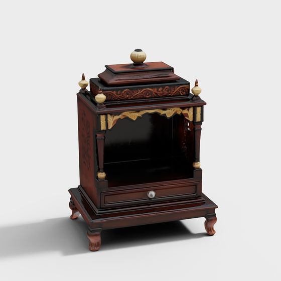 Traditional Chinese Altar 3D model for Creative Designs
