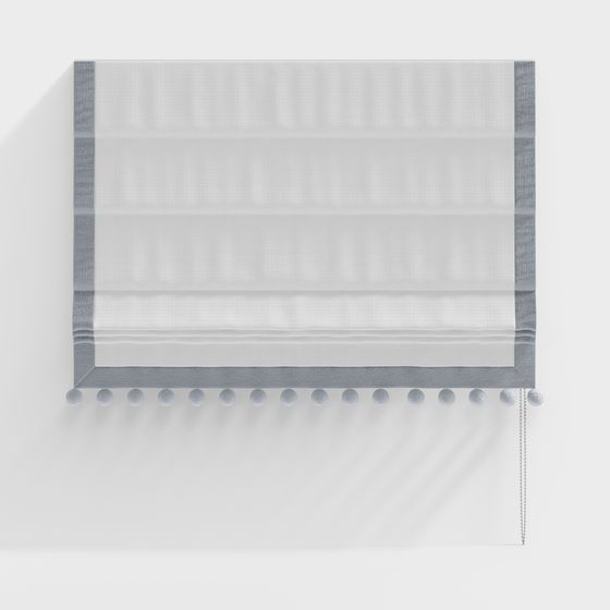 Soft Sheer Curtain 3D model