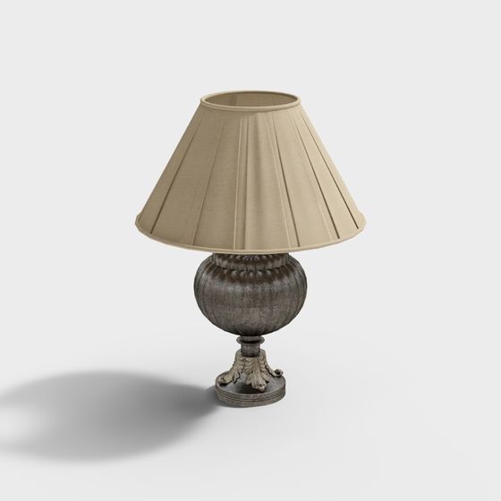 Vintage Table Lamp 3D model for Modern Interiors