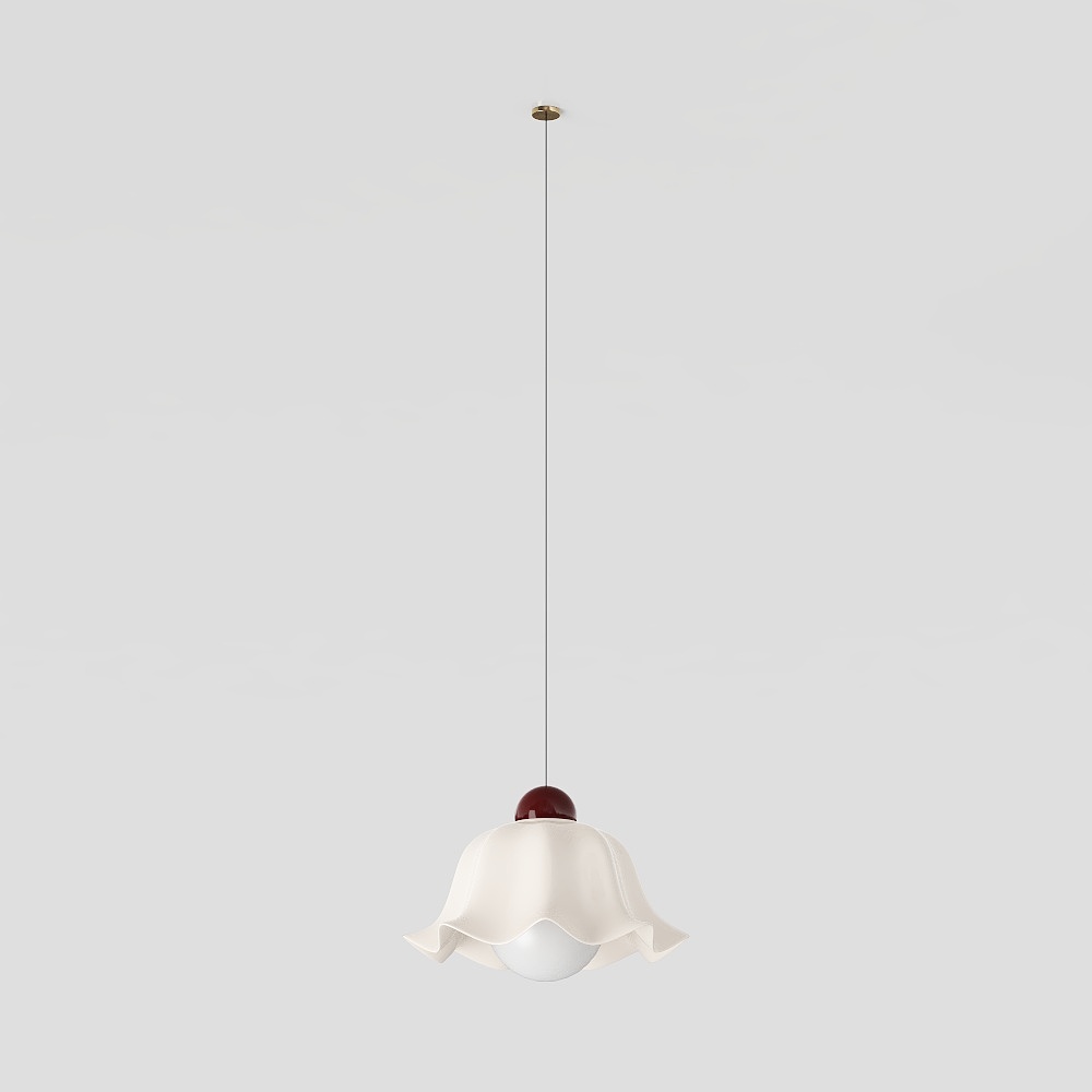 Lampe suspendue crème moderne