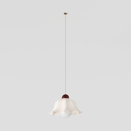 Lampe suspendue crème moderne