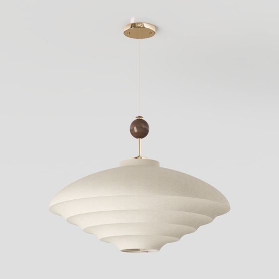 Sophisticated Low-Polygon 3D Pendant Light Model