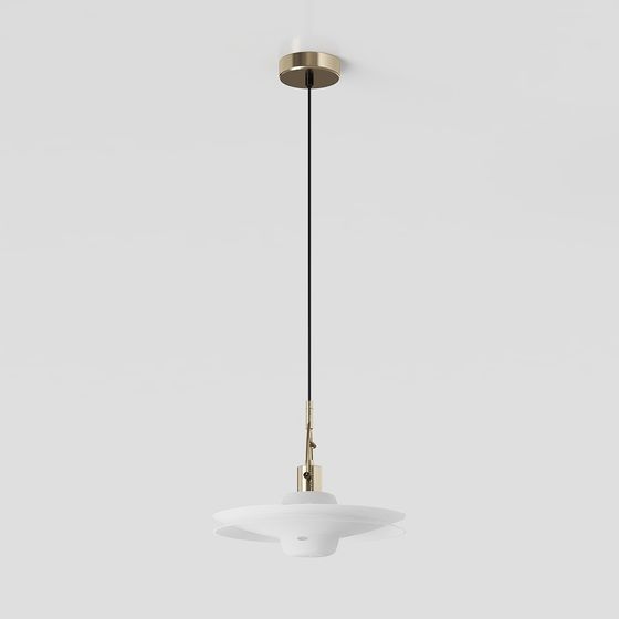 Elegant Modern Low-Poly Chandelier 3D Model