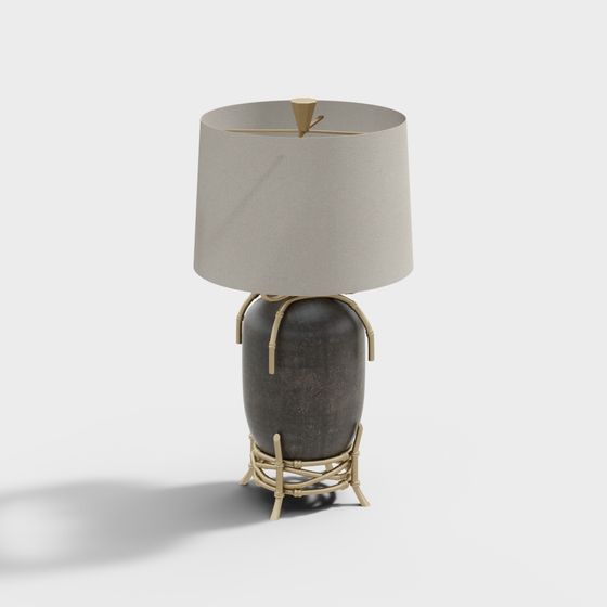 Lampada da tavolo cinese di leggera lusso