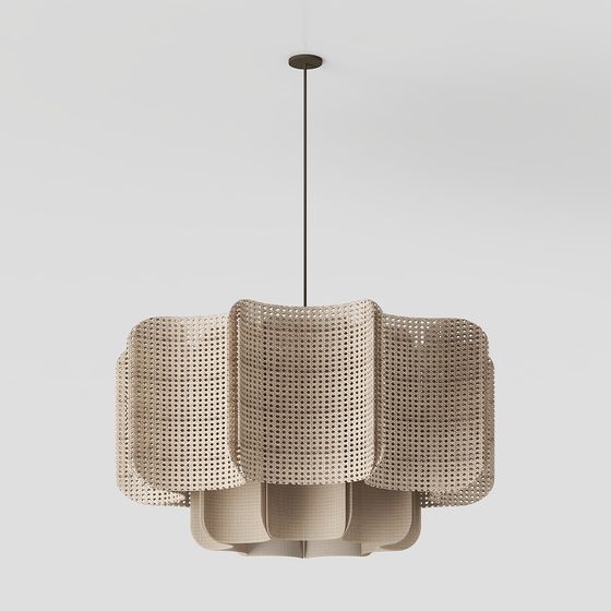 Unique Low-Poly Chandelier 3D model