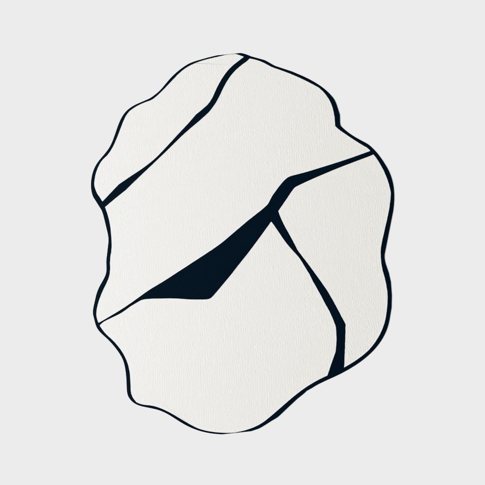 Tapis moderne en forme