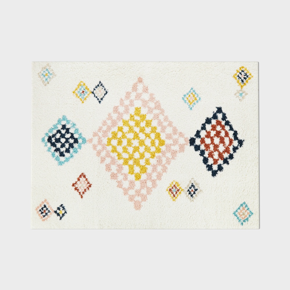 Modern Cream Plush Children's Room Carpet