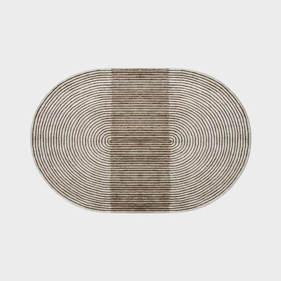 Elegant Oval Carpet 3D model for Modern Interiors